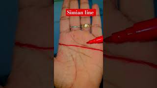 Simian line sign in hand palmistery astrology viral [upl. by Johny595]