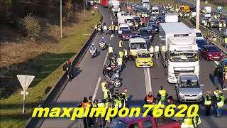 Escorte policière dune ASSU JUSSIEU SECOURS  CAEN 14 [upl. by Ayaj]