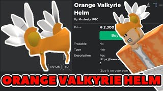 Roblox UGC Orange Valkyrie Helm 2300 Robux [upl. by Laird]