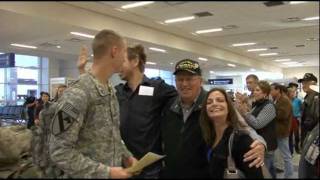 Troops at DFW Dec 31 2011 [upl. by Eicarg416]