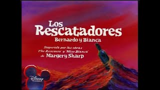 Los Rescatadores Bernardo y Bianca 1977  créditos originales españoles [upl. by Lerej]