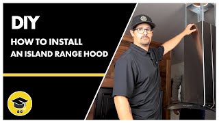 How to Install an Island Range Hood  AE DIY [upl. by Sad]