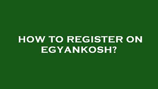 How to register on egyankosh [upl. by Carce]