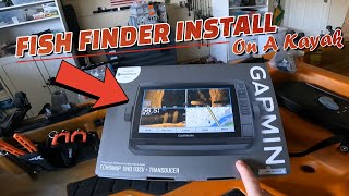 GARMIN 93SV Install On A Kayak For Beginners YakAttackKayakFishing Through Hull Wiring Install [upl. by Zachar105]