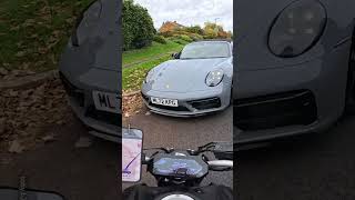 Motorbike Smashes Into Porsche 😱 [upl. by Okun135]