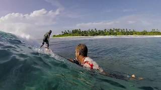 Surfing in the Maldives Central Atolls 2017 [upl. by Orling]