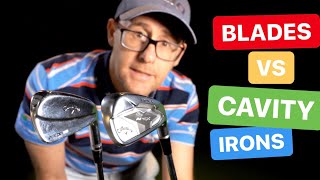 GOLF CLUB BASICS BLADES VS CAVITY BACK IRONS [upl. by Zeiler51]