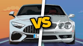 Mercedes SL55 AMG  New VS Old  Comparison [upl. by Akirahs]