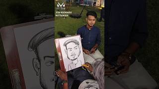 Live caricature by Surendar Book your events now  9677036054wedding reception VELVOM [upl. by Myrtice]