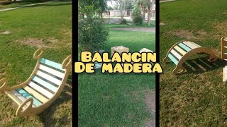 Como hacer Balancin de madera  Explicación paso a paso [upl. by Suiravaj]