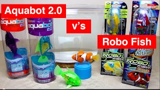 Aquabot 20 v Robo Fish  HeadtoHead Review with 6 Robotic Fish  Hexbug vs Zuru [upl. by Miguelita]