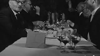 1966  reportage sur la 17e séance du Tastevinage au Château du Clos de Vougeot [upl. by Tuhn306]