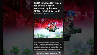 SEGA releases OST video for Sonic x Shadow composed by Tomoya Ohtani remixed by RBU [upl. by Arayc911]