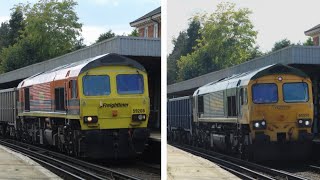 Freightliner Aggregate moves through Earlswood surrey 160924 5920666558 [upl. by Caton]