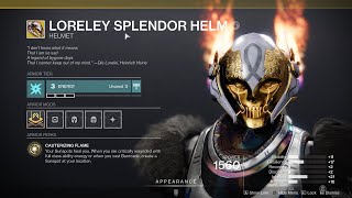 HOW TO GET LORELEY SPLENDOR HELM  DESTINY 2 [upl. by Chernow188]