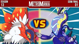 SLITHER WING vs MIRAIDON  MetroMania S13 Semi Final 1 [upl. by Suivatra]