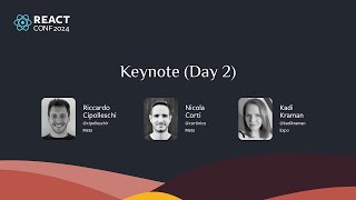 React Conf Keynote Day 2 [upl. by Elenore]