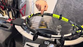 How to restring a Babolat Pure Aero 20232024 tennis racquet [upl. by Woodson547]