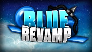 Texture Pack  BLUE REVAMP 128X  Minecraft PE y w10 12X15115215316X [upl. by Ajroj]