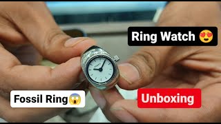 Unboxing Fossil New Watch  Ring Watch 2 😱😱 Fossil Accessories  Variant No ES5245 [upl. by Anneis]