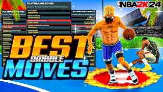 BEST DRIBBLE MOVES in NBA 2K24  FASTEST DRIBBLE MOVES FOR EVERY BUILD  BEST DRIBBLE COMBOS 2K24 [upl. by Htiderem]