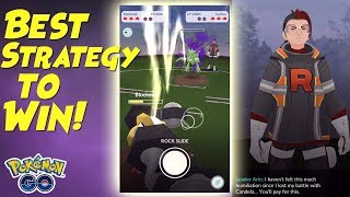 THE SECRET to BEATING ARLOs Toughest Team Best Strategy Pokemon GO [upl. by Linnell]