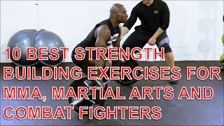 10 Best Strength Building Exercises for MMA Martial Arts and Combat Fighters [upl. by Ainoek656]