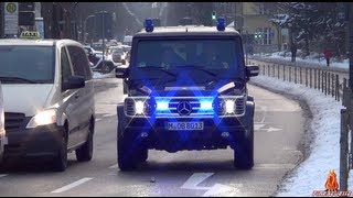 BKA Gepanzertes Einsatzfahrzeug mit Blaulicht amp Horn auf Einsatzfahrt [upl. by Razec]