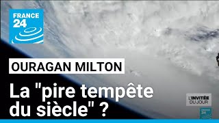 ÉtatsUnis  louragan Milton la quotpire tempête du sièclequot selon Joe Biden • FRANCE 24 [upl. by Retrak142]