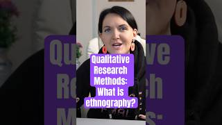 Qualitative Research Methods Ethnography explained qualitative [upl. by Ylrebmek]