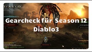 Diablo 3 Gearcheck für Season 12 [upl. by Hermione]