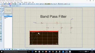 band pass filter in proteus [upl. by Cutcliffe]