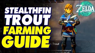 STEALTHFIN TROUT EASY FARM GUIDE  Zelda Tears of the Kingdom tearsofthekingdom TOTK [upl. by Tierell32]