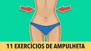 Treino Corpo de Ampulheta 11 Melhores Exercícios Para Cintura [upl. by Elie263]