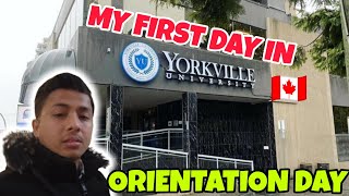 My First Day in Yorkville University 🇨🇦  Orientation Day  Vlog4 [upl. by Yanehc]