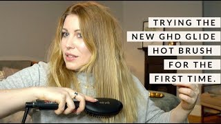 Testing The New GHD Glide Hot Brush  GHD Glide Review [upl. by Dietz]