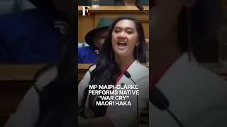 Watch New Zealand MP Performs Native quotWar Cryquot Maori Haka In Parliament  Subscribe to First Post [upl. by Malkah]