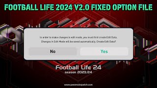 FOOTBALL LIFE 2024 V20 FIXED OPTION FILE amp GAMEPLAN [upl. by Airbmat958]