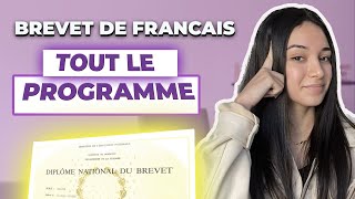 BREVET de FRANÇAIS 2024  TOUT le programme en 30 minutes [upl. by Nefets]