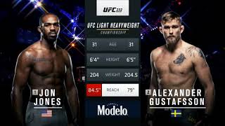 UFC 232 Jones vs Gustafsson 2 Full Fight Highlights [upl. by Tonl121]