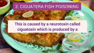 Fish Poisoning  Scombroid Ciguatera amp Paralytic Shellfish Poisoning Symptoms amp Treatment [upl. by Fornof]