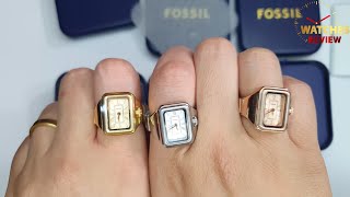 Fossil New Collection 2024 Raquel Watch Ring  Rose Gold and Gold and Silver [upl. by Annoyed752]