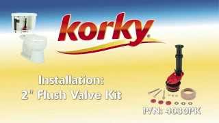 How to install a Korky EasyADJUST Flush Valve Kit [upl. by Ynez579]