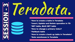 Teradata Tutorial for beginners  Teradata complete training  Teradata interview questions answers [upl. by Ettenyar]