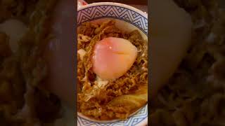 Nyobain Onsen Egg di Yoshinoya  reels food shortvideo [upl. by Aehs]