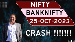 Nifty Prediction and Bank Nifty Analysis for Wednesday  25 October 2023  Bank NIFTY Tomorrow [upl. by Pinto]