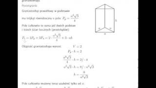Graniastosłup prawidłowy trójkątny [upl. by Renata976]