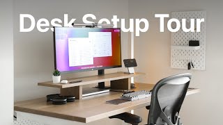 Software Engineers Productive and Minimal Desk Setup 2023 [upl. by Adamo897]