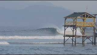 SURFING WAVES IN SUMBAWA INDONESIA 19 days of surfing in one clip [upl. by Clarette434]