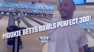 Dodgers Mookie Betts Bowls Another Perfect 300 [upl. by Allyce]